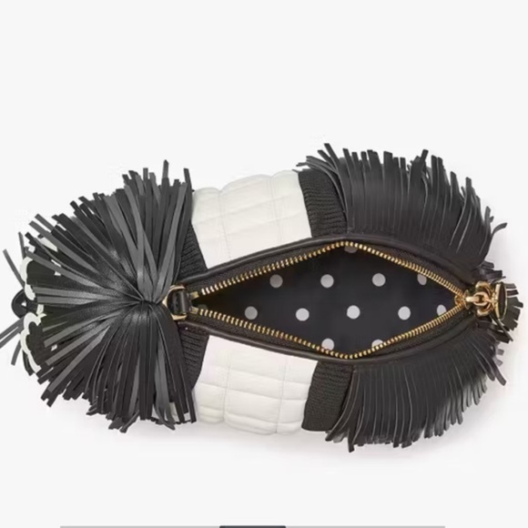 Kate Spade Shaggy Fringed Dog Crossbody Bag Novelty Purse - Picture 7 of 7